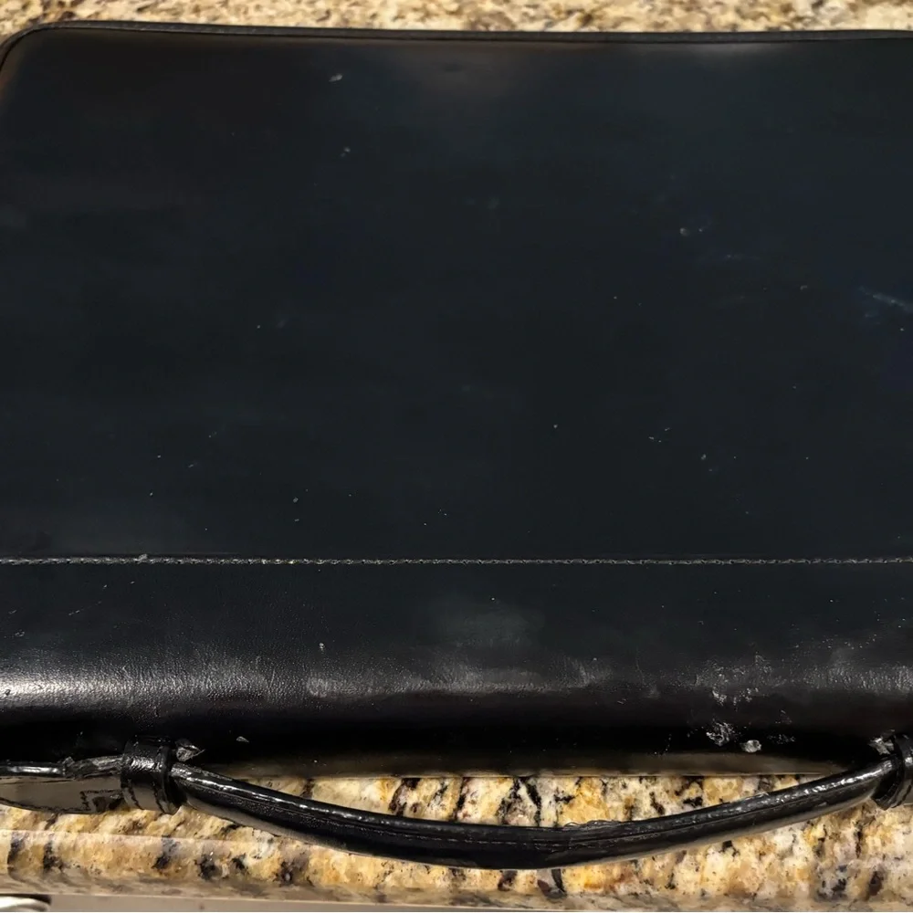 Elegant Black Planner for Men with carrying handle